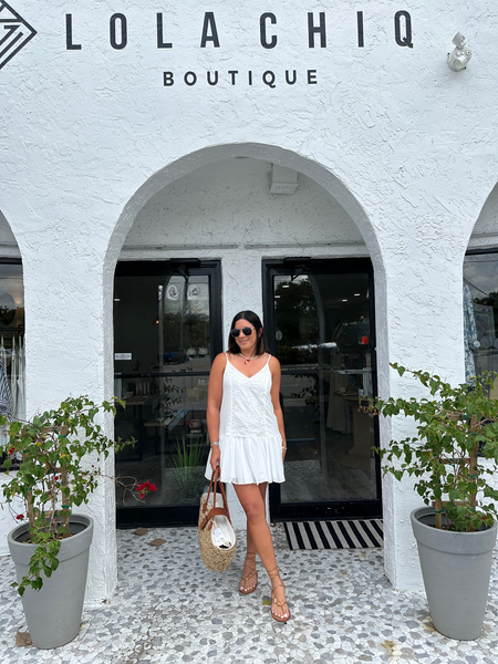 SAMARA FLORAL EYELET DRESS