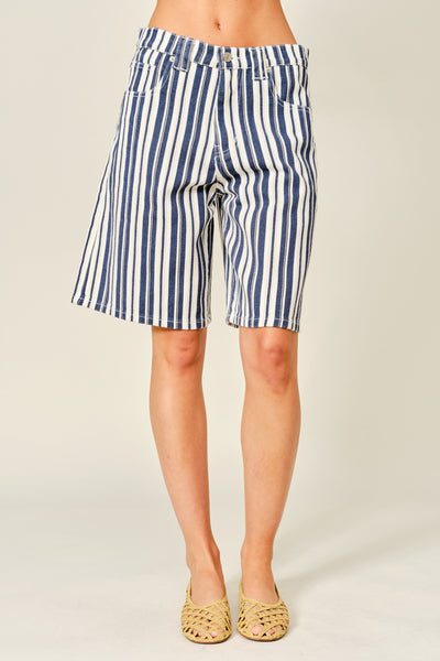 Elcie Stripe Barrel Shorts