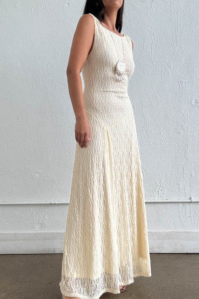 KIRSTEN LACE BOAT NECK MAXI DRESS