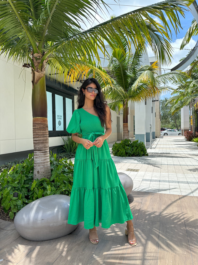 ARIANA ONE SHOULDER MAXI
