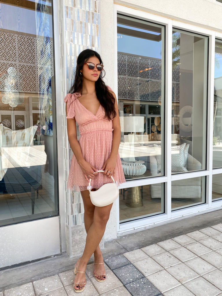 ROSEBUD SWISS DOT MINI DRESS