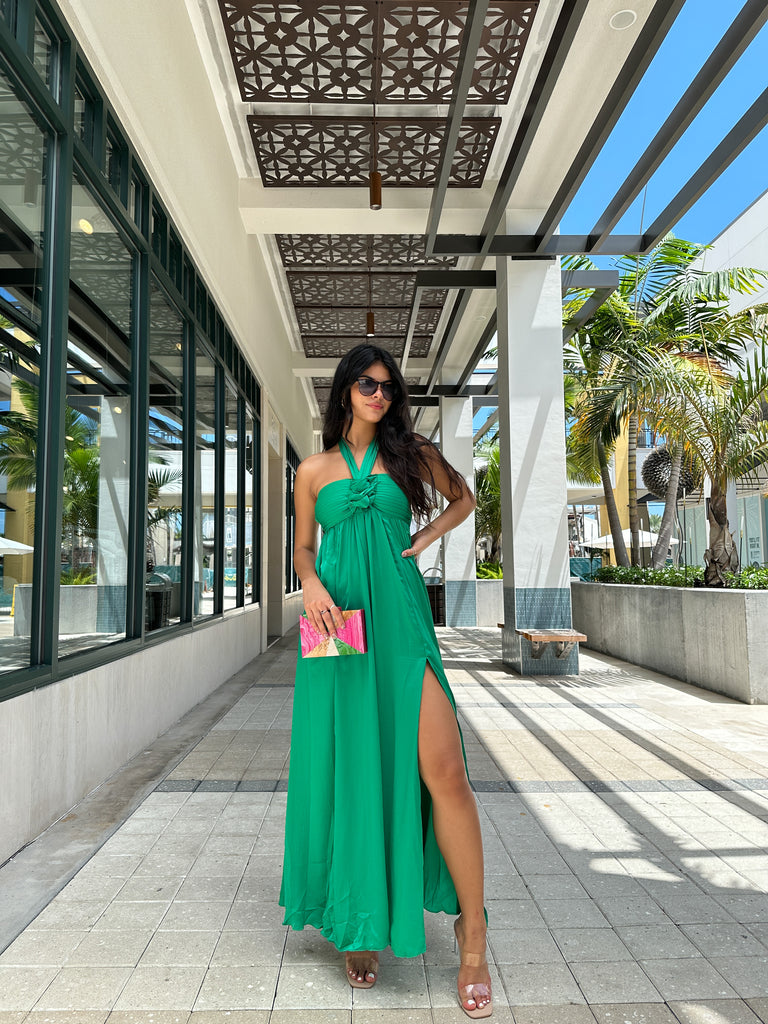 IBIZA NIGHTS HALTER MAXI