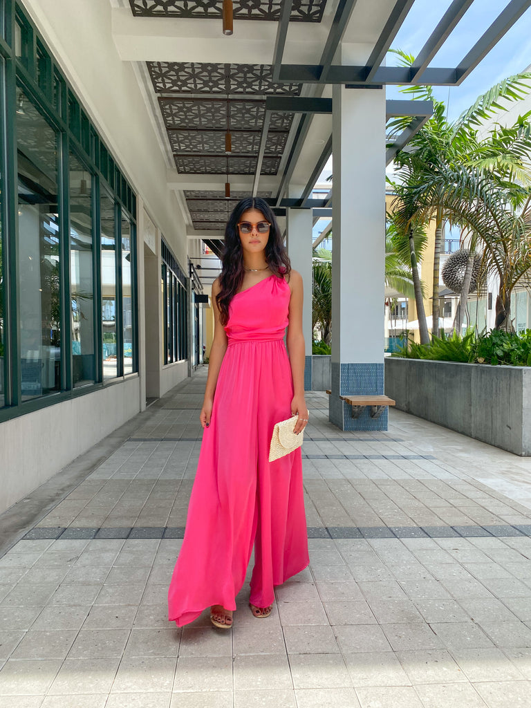 LOVE ONE SHOULDER JUMPSUIT