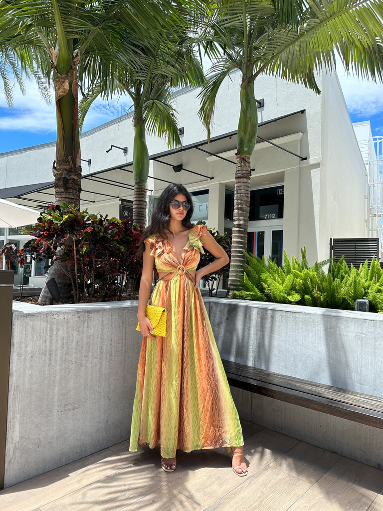 BALI DREAMS CUTOUT MAXI