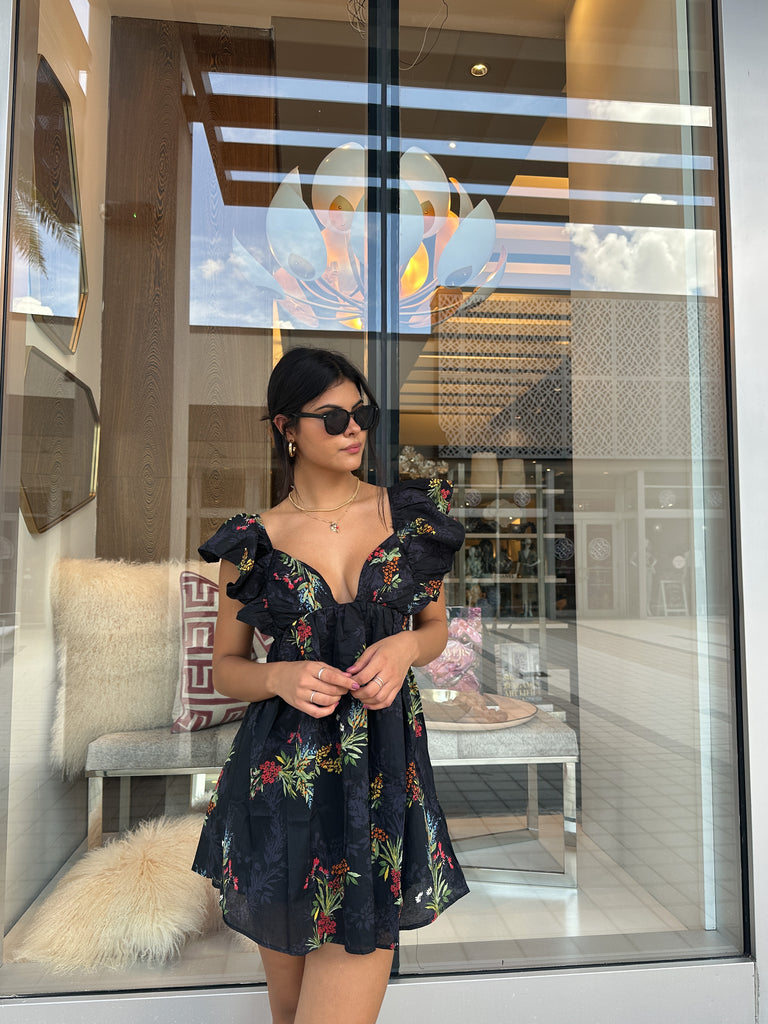 TERE FLORAL MINI DRESS