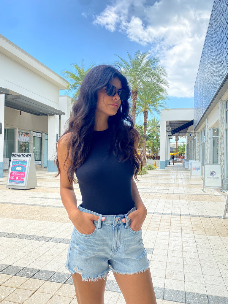 HARPER HIGH RISE DENIM SHORTS