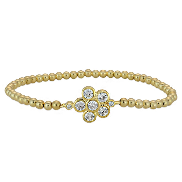FLOWER BEADED BRACELET
