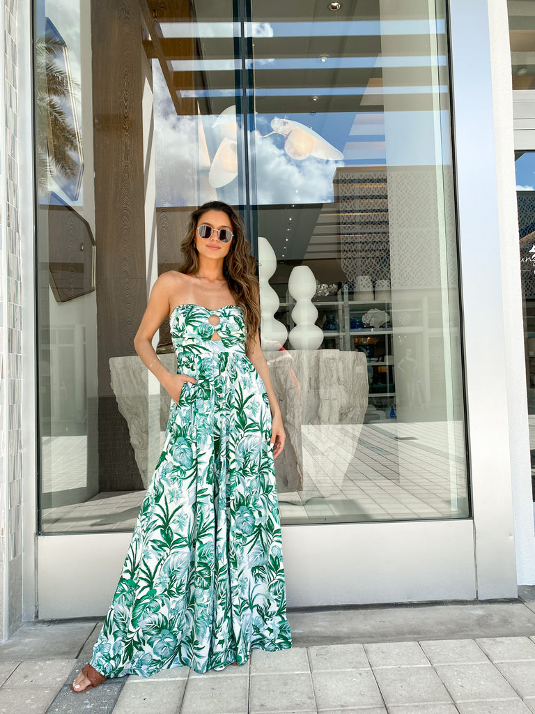 PARADISE STRAPLESS JUMPSUIT