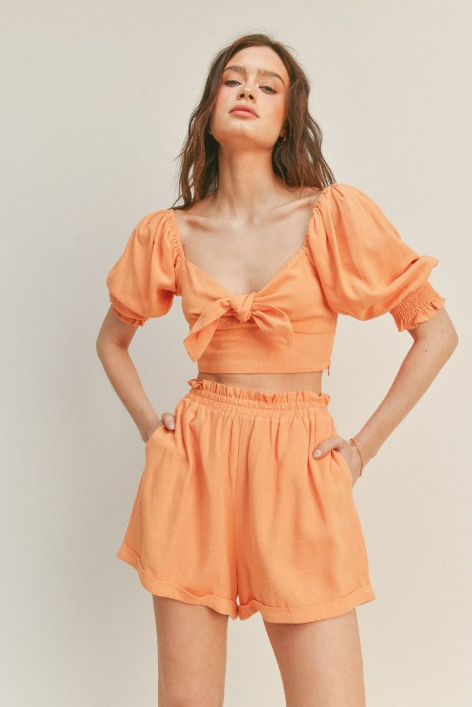 GEORGIA PAPERBAG WAIST SHORTS
