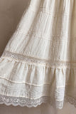 LEILA SMOCKED TIERED MAXI