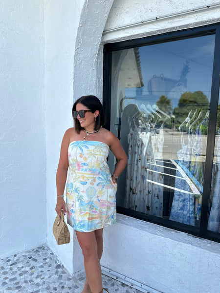 AMALFI COASTLINE MINI DRESS