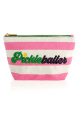 PICKLEBALL COTTON TERRY ZIP POUCH