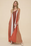 SAHARA COLOR BLOCK MAXI DRESS