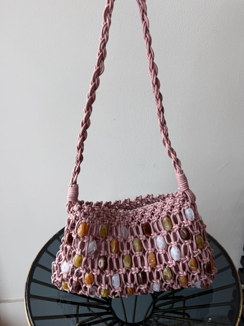 SHORE BEADED SHOULDER BAG