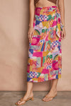 NAIA WRAP MIDI SKIRT