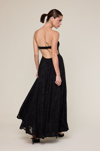 ADORE EMBOSSED OPEN BACK MAXI