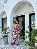 ARLO TROPICAL PRINT HIGH WAIST PANT