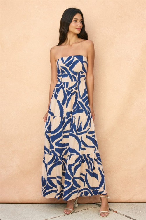 MILO TIE BACK MAXI DRESS