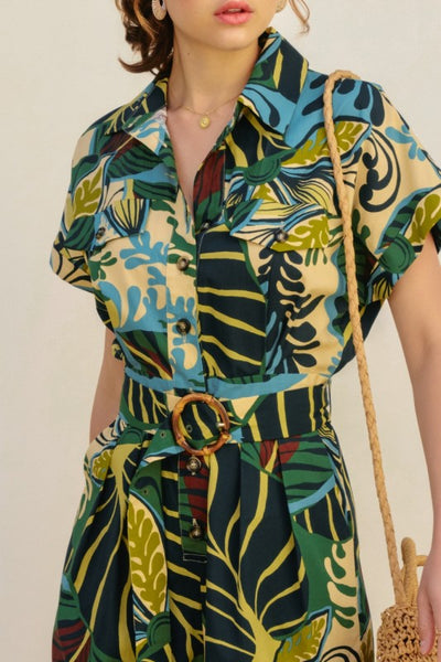 MARISOL SHORT SLEEVE ROMPER