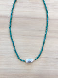 TURQUOISE BEADED NECKLACE