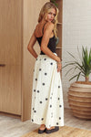 ELINA MIXED POLKA DOT MAXI DRESS
