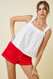 HELENA POPLIN BUBBLE CAMI TOP