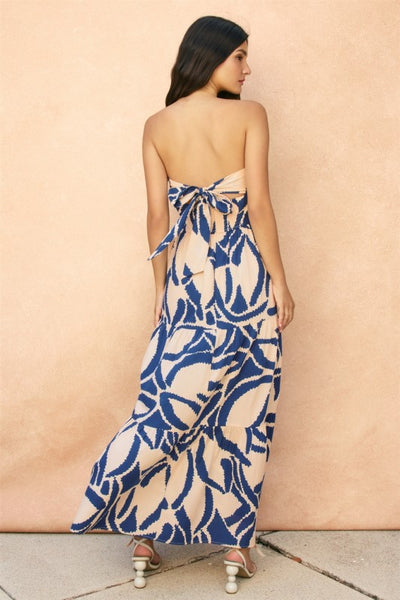 MILO TIE BACK MAXI DRESS