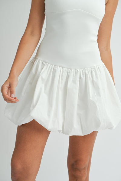 ARLET BUBBLE HEM MINI DRESS