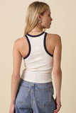 HEATHER TWO TONE TANK TOP