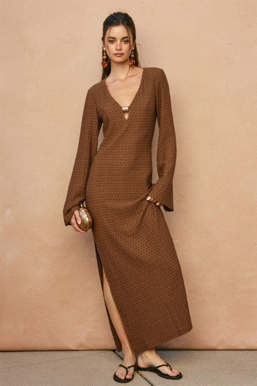 KAILANI BELL SLEEVE MAXI DRESS