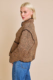 HARLOW QUILTED CHEETAH PRINT JACKET