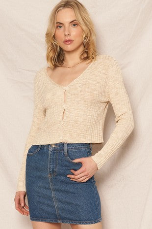 ELENOR CREAM CARDIGAN