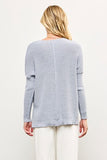 ERIN ICY BLUE V NECK SWEATER