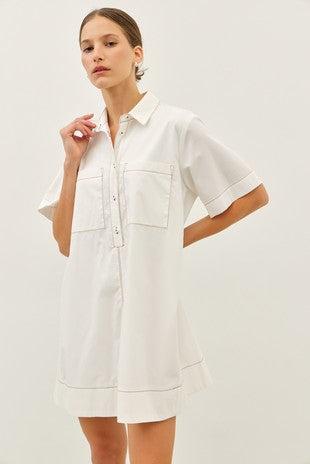 TERE A LINE SHIRT DRESS