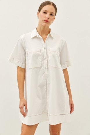 TERE A LINE SHIRT DRESS