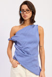 DESIREE ASYMMETRICALSHOULDER TUNIC TOP