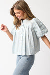 BUGSY EYELET PUFF SLEEVE