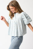 BUGSY EYELET PUFF SLEEVE