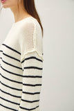 GIANA LOOSE KNIT STRIPED SWEATER