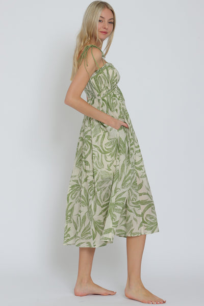 SILVIA FLORAL MIDI DRESS