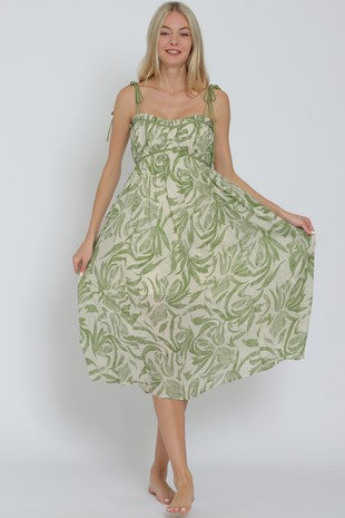SILVIA FLORAL MIDI DRESS