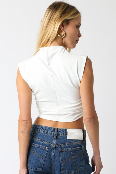 SARAH MOCK NECK TOP