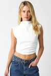 SARAH MOCK NECK TOP