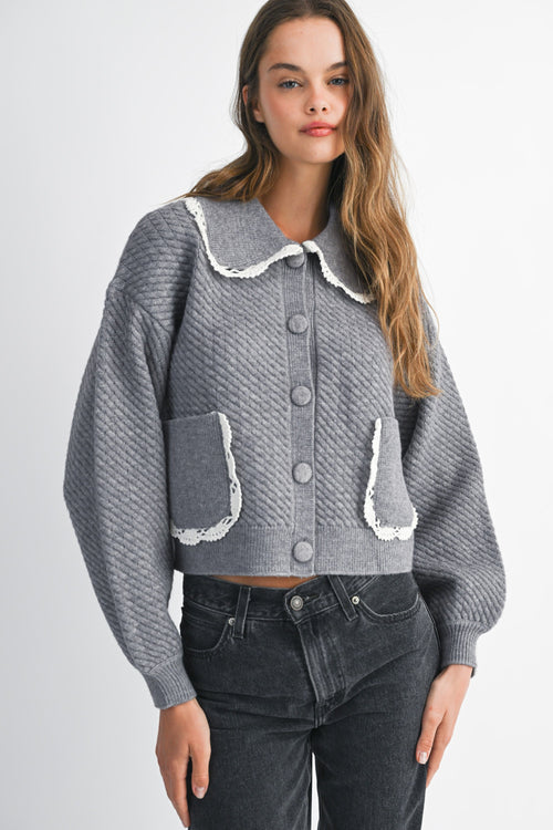 SORAYA CABLE KNIT CARDIGAN