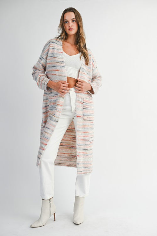 SOPHIA LONG CARDI WITH POCKETS