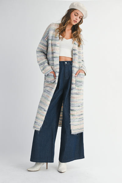 SOPHIA LONG CARDI WITH POCKETS