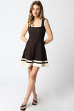 SABLE RIBBED KNIT MINI DRESS