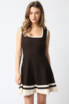 SABLE RIBBED KNIT MINI DRESS