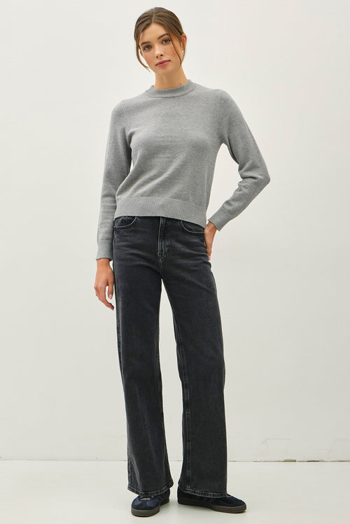 MARA LOOSE KNIT STRIPED SWEATER