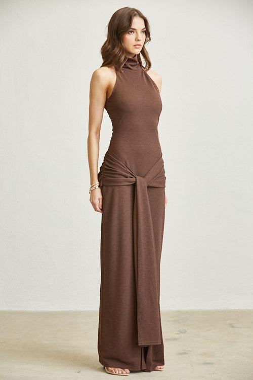 NAOMI HIGH NECK MAXI DRESS